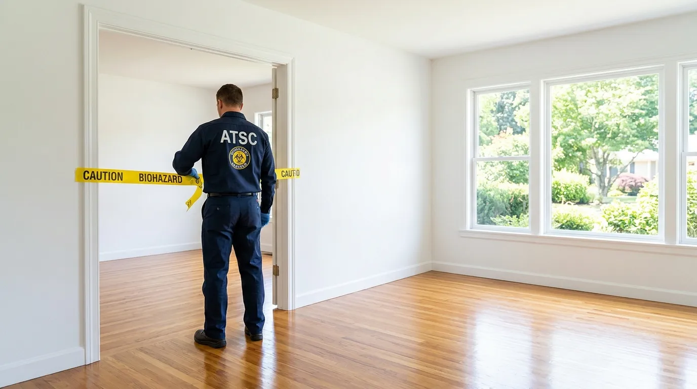 Certified biohazard cleanup crew performing Crime Scene Cleanup in Layton